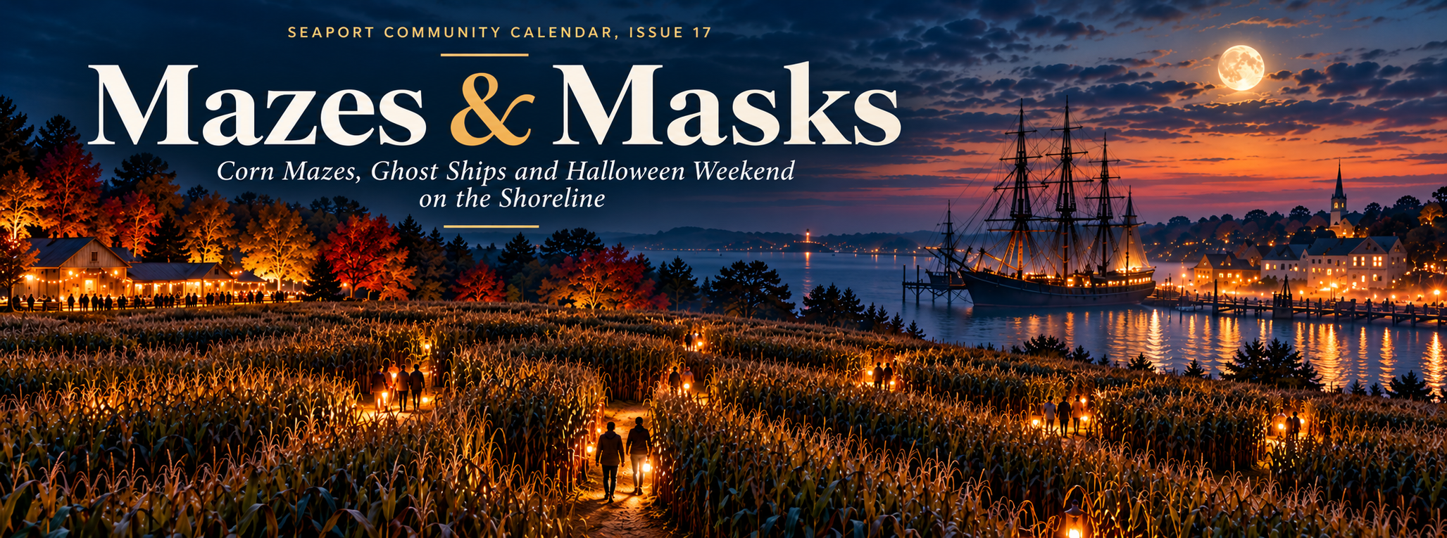 Mazes and Masks - Seaport Community Calendar Issue 17